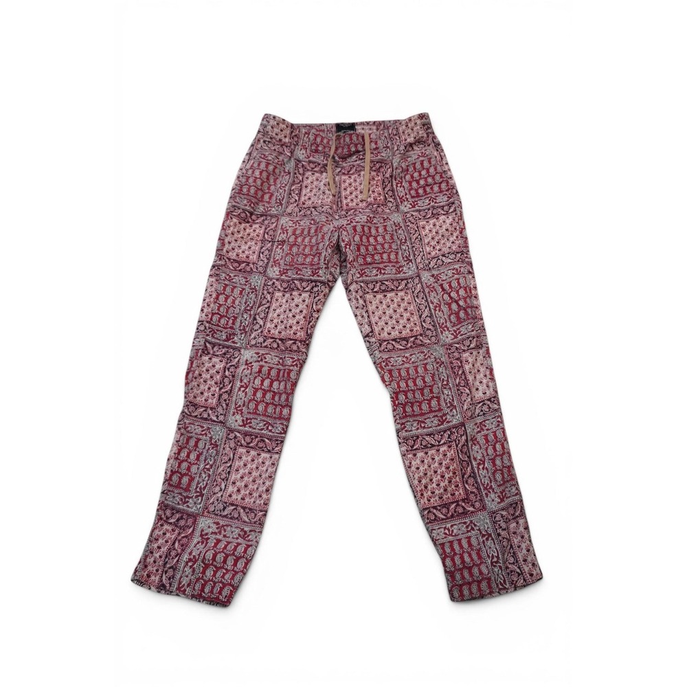 Todd Snyder New York Bandana Print Drawstring Pants Red Paisley Men's M 32x28